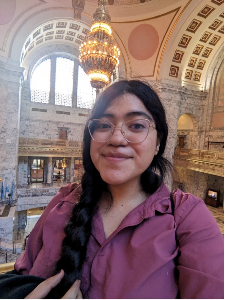 Clara de Lira at the Washington State Capitol.