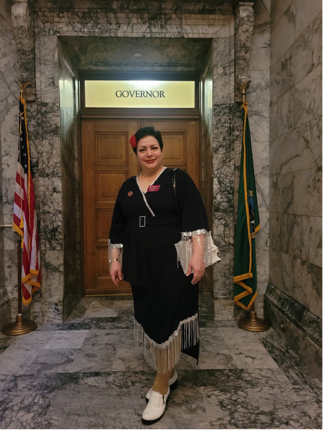 Golrokh (Rose) Maleki Coug Day at the Capitol