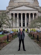 Jacob Woodbury at the Washington State Capitol.